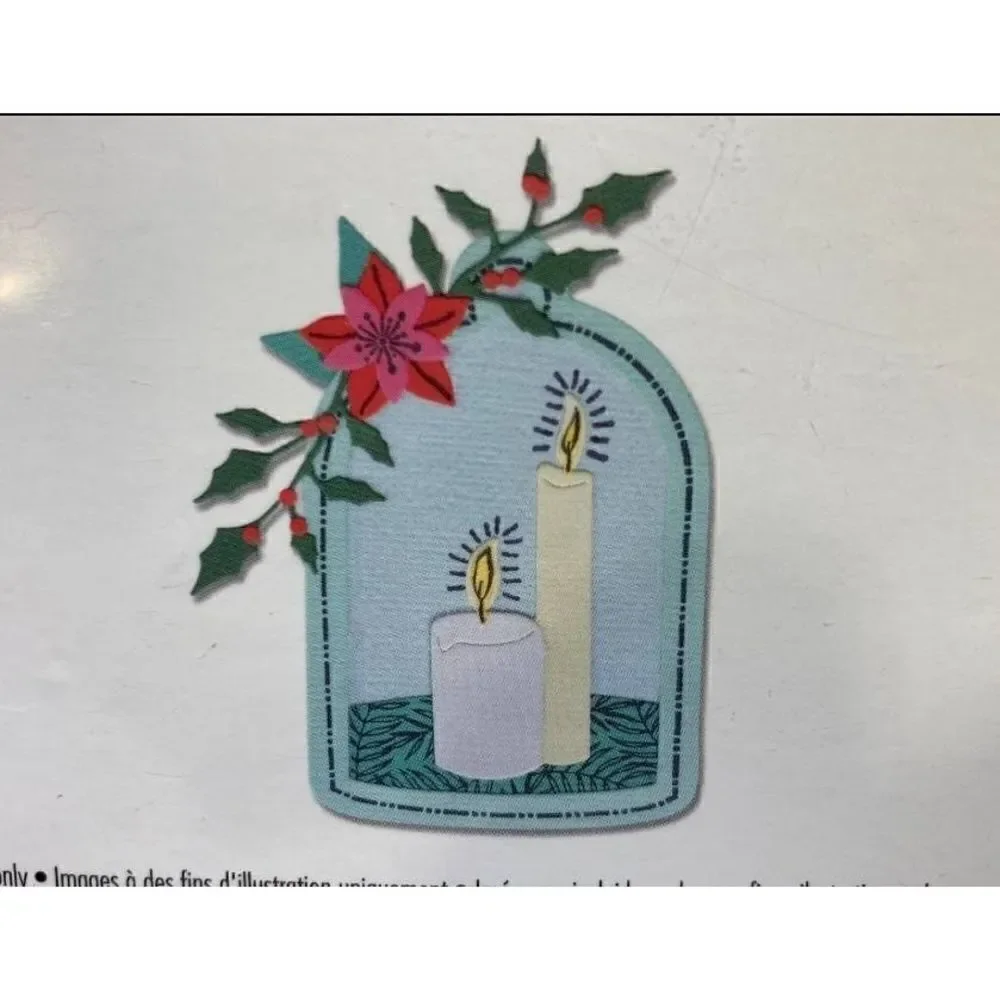 Sizzix Framelits w/Stamps Die Cutting Set-Candle Jar
